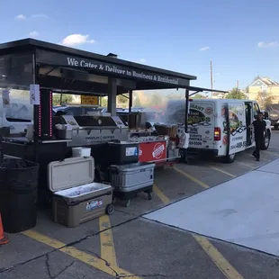 sushi and sashimi, outside