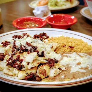 Chori-Pollo lunch, $10.49. Excellent.