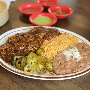 Chicken Mole lunch platter, $9.99