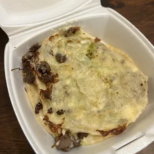 Gordita carne asada