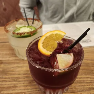 Sangria margarita and spicy marg!