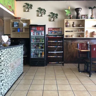 the interior of a taqueria