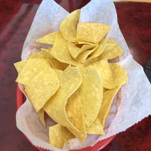 a bowl of tortilla chips