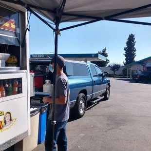 Shares Vallero parking lot