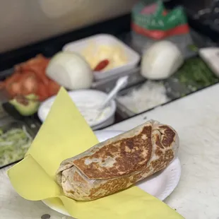 BURRITO! Want it grilled just ask