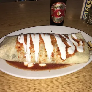 Chicken burrito