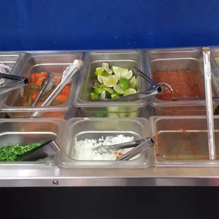 Salsa bar!