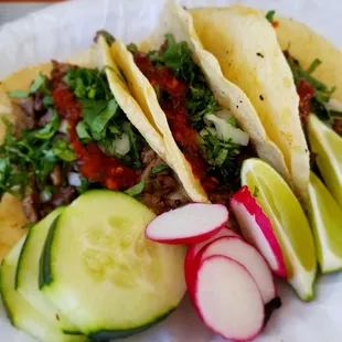 Great delicious tacos!, fresh and friendly person,