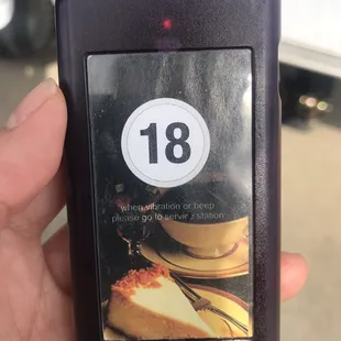 Wireless pagers for queue calling once order is complete