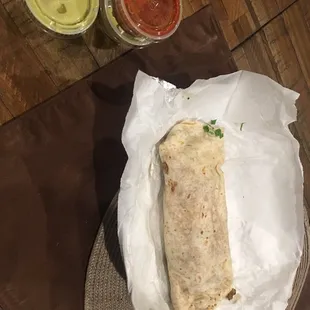 Carne Assad burrito, good size