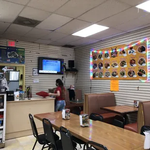 Taqueria Cuernavaca order counter and dining area.