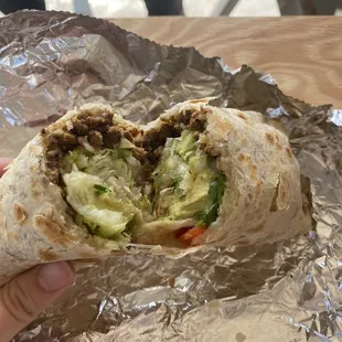 Steak burrito