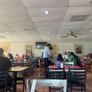 the interior of a restaurant