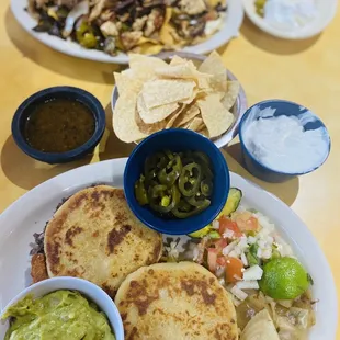 Barbacoa Gorditas and Manu Nachos