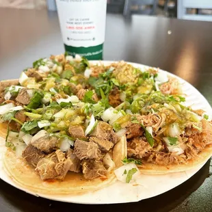 All the words will bleed from me And I will think no more  Tacos Carnitas &amp; Lengua from #taqueriadeanda