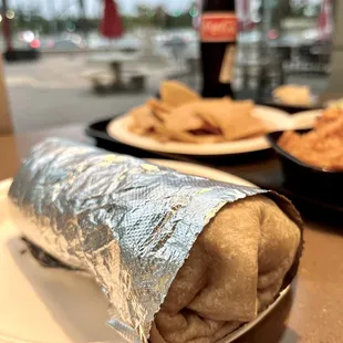 Bacon breakfast burrito