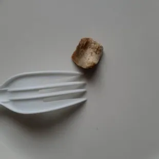 Bone found in a pork burrito