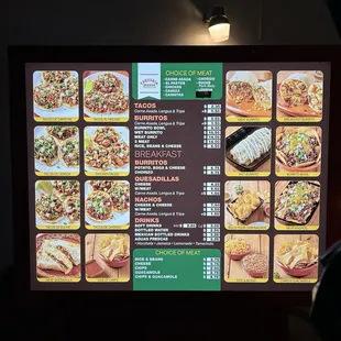 Drive Thru Menu 01/2025