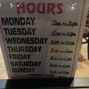 Business hours