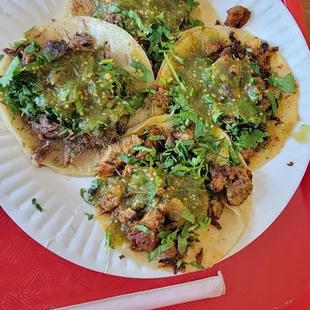 a plate of food on a tray