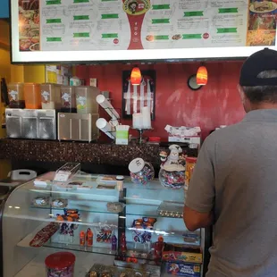 Front counter.