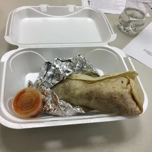 That's a small burrito!