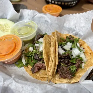 Beef head tacos