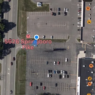 Located in the corner of the parking lot close to 5626 Springboro Pike in Moraine Ohio
