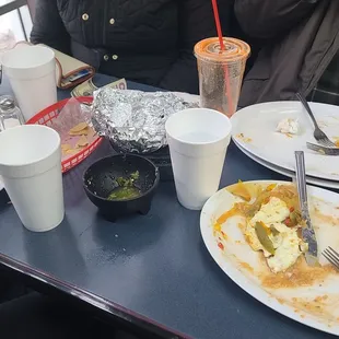 a group of people eating at a table
