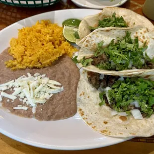 5. Three Tacos Dinner Plate flour