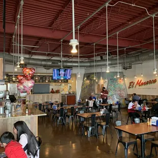 the interior of a restaurant