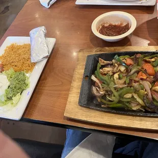 Chicken fajitas