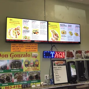 Digital menu. There is a paper menu that has even more stuff like quesadillas and others.