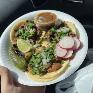 Two Asada and an Al Pastor Taco...$2 each!