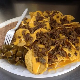 Asada nachos