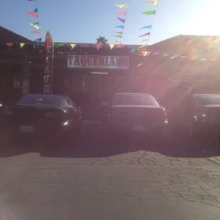 cars parked in a parking lot