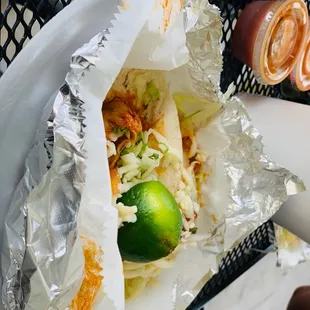 Tacos de pollo i fajitas
