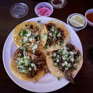 Steak, birria, chicken