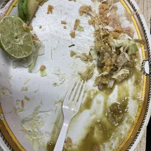 Chili verde combo plate well it was lol