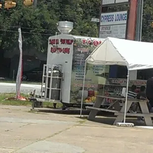 Small food truck with excellent food.