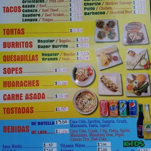 ramen and noodles, menu