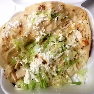 Inside the quesadilla from Don't Victor's Taqueria