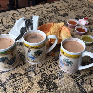 Oh so chocolatey Mexican Hot Chocolate. Yum!