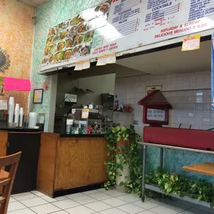 the interior of a restaurant