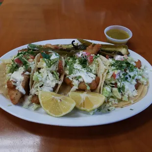 3 de Pescado y 1 de Camaron!