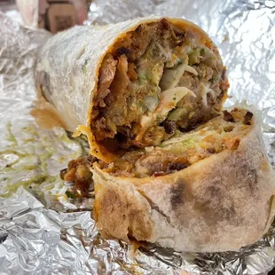 California Burrito with pastor