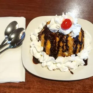 Deep fried ice cream.