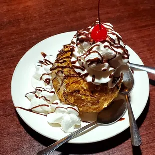 Deep fried ice cream.