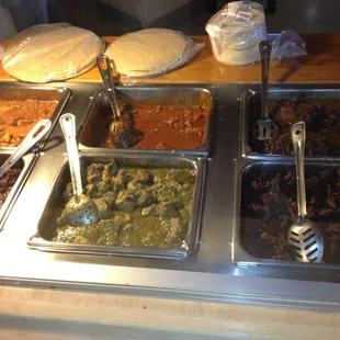 a variety of food items