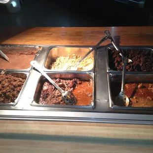 a variety of food items